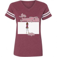 Ladies Relaxed Fit Vintage Sports Tee