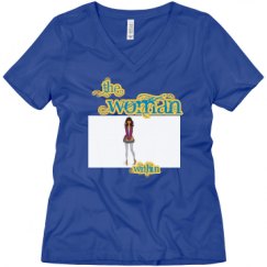 Ladies Relaxed Fit V-Neck Tee