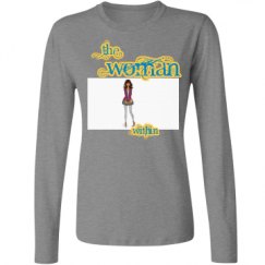 Ladies Relaxed Fit Basic Long Sleeve Tee