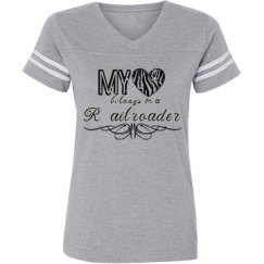 Ladies Relaxed Fit Vintage Sports Tee