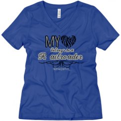 Ladies Relaxed Fit V-Neck Tee
