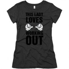 Ladies Slim Fit Super Soft Triblend Tee