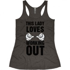 Ladies Slim Fit Super Soft Racerback Triblend Tank