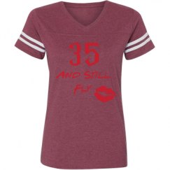 Ladies Relaxed Fit Vintage Sports Tee