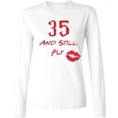 Ladies Relaxed Fit Basic Long Sleeve Tee