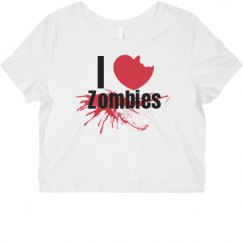 Ladies Slim Fit Crop Top Tee