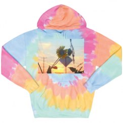 Unisex Tie-Dye Fleece Hoodie