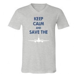 Unisex V-Neck Jersey Tee