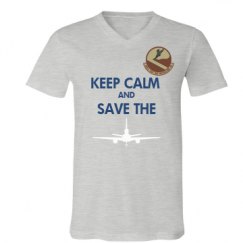 Unisex V-Neck Jersey Tee