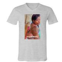 Unisex V-Neck Jersey Tee