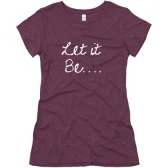 Ladies Slim Fit Super Soft Triblend Tee