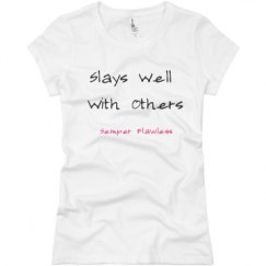 Ladies Slim Fit Basic Promo Jersey Tee