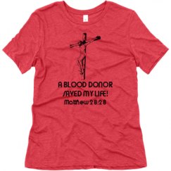 Ladies Relaxed Fit Super Soft Triblend Tee