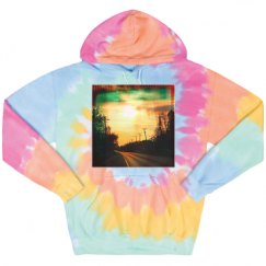 Unisex Tie-Dye Fleece Hoodie