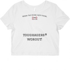 Ladies Slim Fit Crop Top Tee