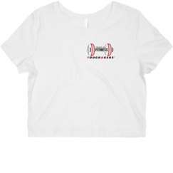 Ladies Slim Fit Crop Top Tee