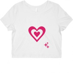 Ladies Slim Fit Crop Top Tee