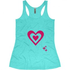 Ladies Slim Fit Super Soft Racerback Triblend Tank