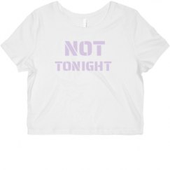 Ladies Slim Fit Crop Top Tee