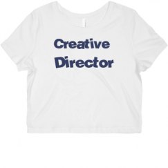 Ladies Slim Fit Crop Top Tee