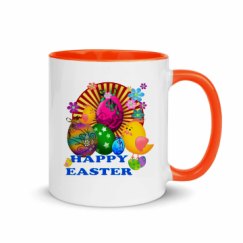 11oz Ceramic Mug with Color Inside