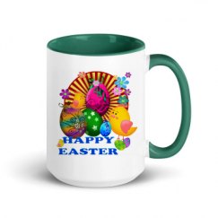 15oz Ceramic Mug with Color Inside