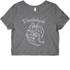 Ladies Slim Fit Crop Top Tee