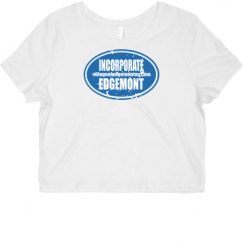 Ladies Slim Fit Crop Top Tee