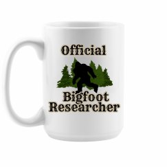 Official Bigfoot Researcher Large Coffee Mug