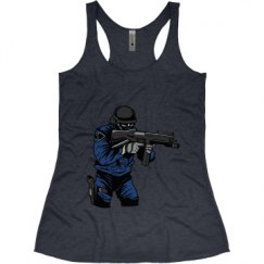 Ladies Slim Fit Super Soft Racerback Triblend Tank