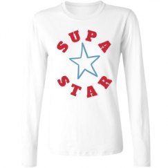 Ladies Relaxed Fit Basic Long Sleeve Tee