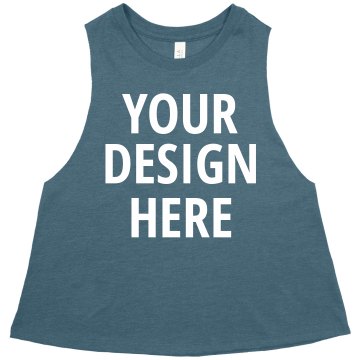 Custom Fitness Trainer Crop Tank - Ladies Slim Fit Crop Top Tank