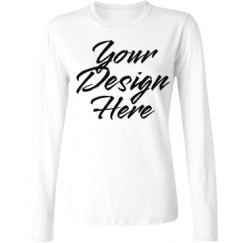 Ladies Relaxed Fit Basic Long Sleeve Tee
