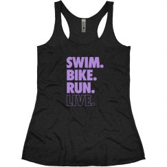 SWIM BIKE RUN LIVE - Purple