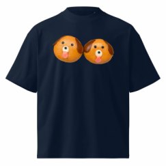 Unisex Organic Oversized High Neck T-Shirt