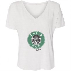 Ladies Flowy Slouchy V-Neck Tee