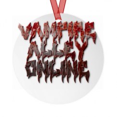 Metal Round Christmas Ornament