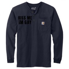 Unisex Carhartt Long Sleeve Henley Tee 