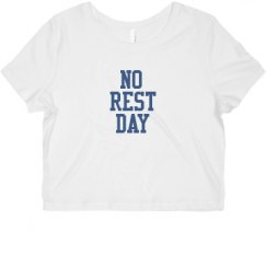 Ladies Slim Fit Crop Top Tee