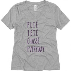 Ladies Relaxed Fit V-Neck Tee