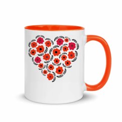 11oz Ceramic Mug with Color Inside
