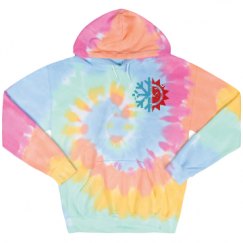 Unisex Tie-Dye Fleece Hoodie