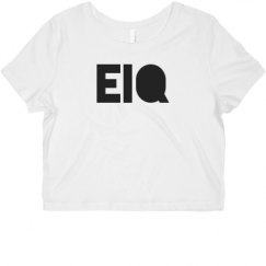 Ladies Slim Fit Crop Top Tee