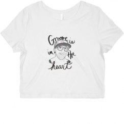 Ladies Slim Fit Crop Top Tee