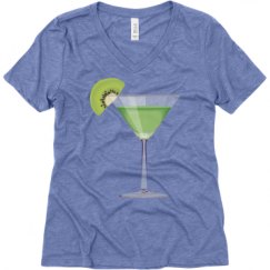 Ladies Relaxed Fit Super Soft Triblend V-Neck Tee