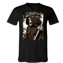 Unisex V-Neck Jersey Tee