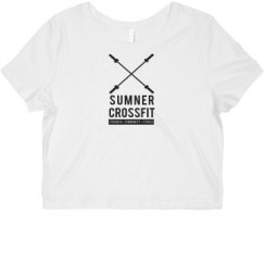 Ladies Slim Fit Crop Top Tee
