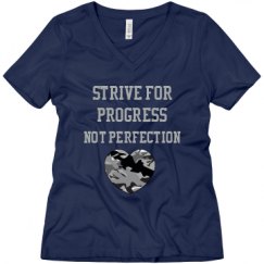 Ladies Relaxed Fit V-Neck Tee