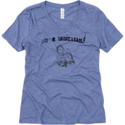 Ladies Relaxed Fit Super Soft Triblend V-Neck Tee