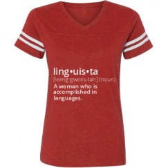 Ladies Relaxed Fit Vintage Sports Tee